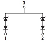 Block Diagram - Littelfuse AQ24COME-02HTG Bidirectional TVS Diode